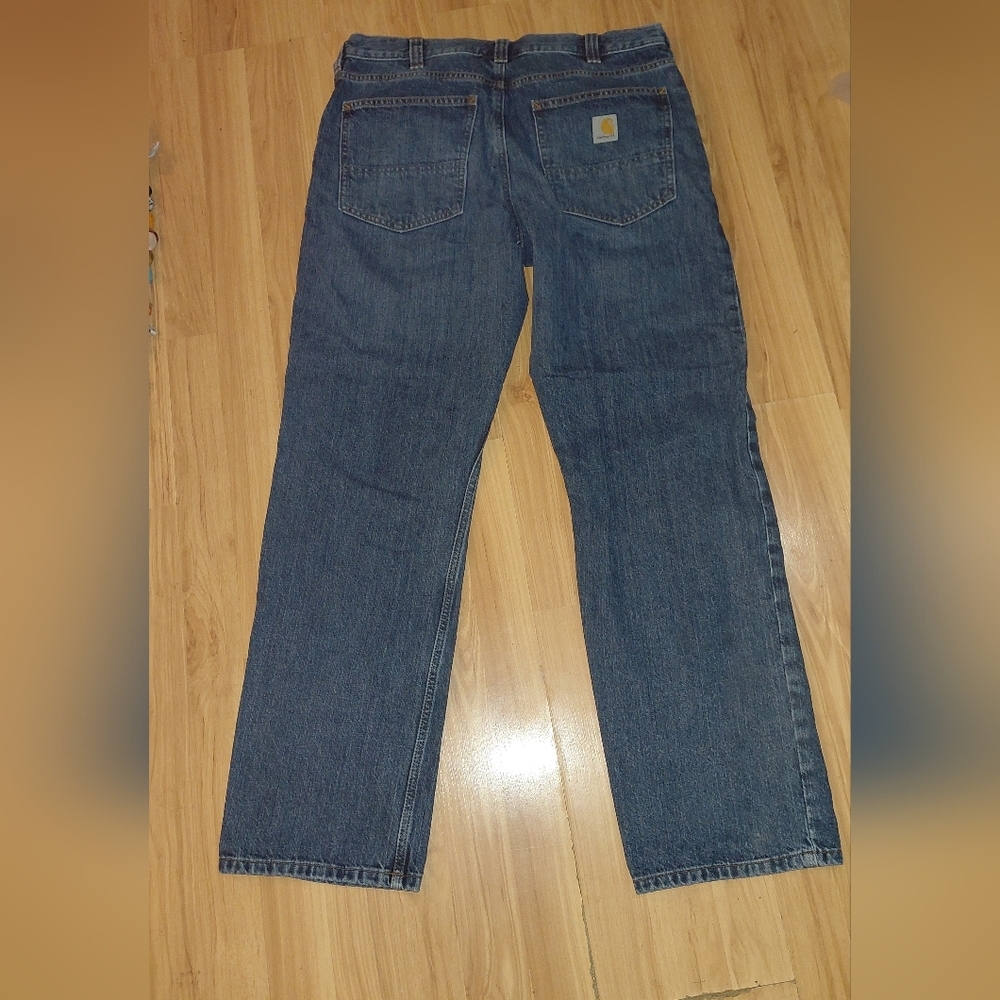 Carhartt Men's Relaxed Fit Blue Jeans - Picture 4 of 6